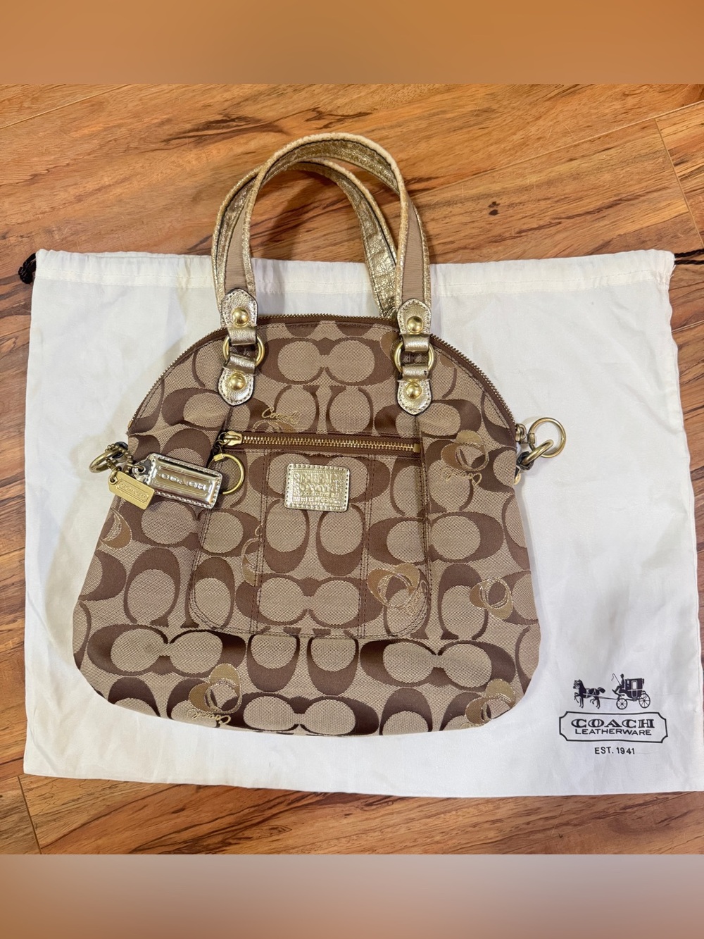 Coach Poppy Signature C Jacquard Dome Satchel F18754 – Y2K Vintage